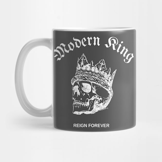 Skull King Reign Forever by Tip Top Tee's